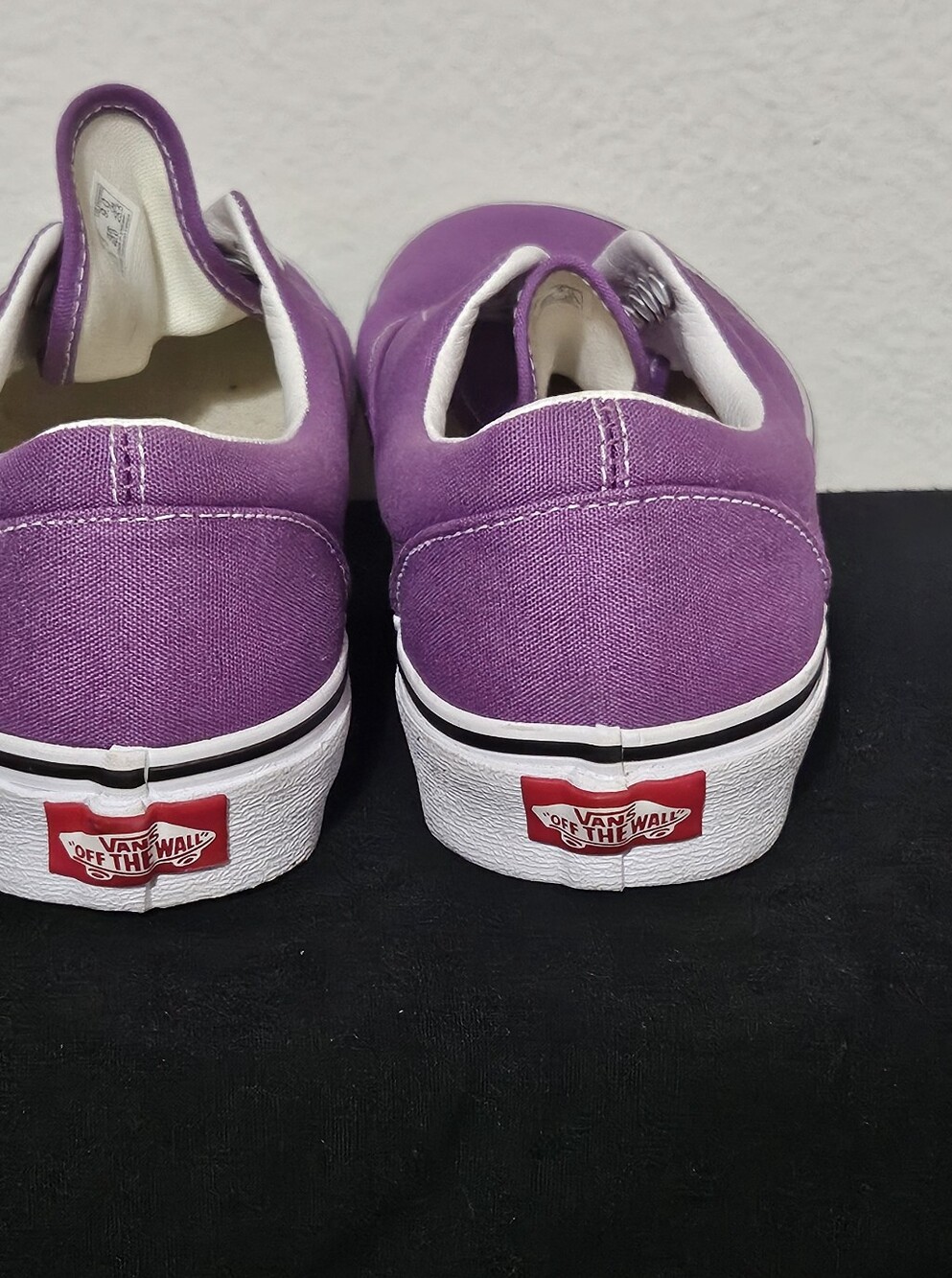 Vans Purple Slip-On Style Canvas Sneakers - Picture 2 of 10